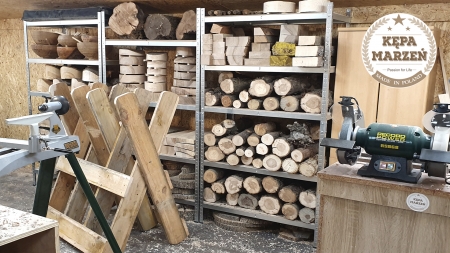 Jak zrobiłem stojak do ciecia drewna i przygotowałem drewno do toczenia | Toczenie w drewnie #11